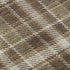 9' X 12' Chocolate And Ivory Plaid Washable Area Rug With UV Protection