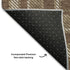 9' X 12' Chocolate And Ivory Plaid Washable Area Rug With UV Protection