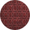 9' X 12' Burgundy Red And Gray Floral Medallion Washable Area Rug With UV Protection