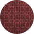 9' X 12' Burgundy Red And Gray Floral Medallion Washable Area Rug With UV Protection