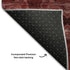 9' X 12' Burgundy Red And Gray Floral Medallion Washable Area Rug With UV Protection