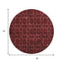 9' X 12' Burgundy Red And Gray Floral Medallion Washable Area Rug With UV Protection