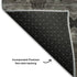 9' X 12' Gray And Charcoal Floral Medallion Washable Area Rug With UV Protection
