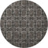 9' X 12' Gray And Charcoal Floral Medallion Washable Area Rug With UV Protection
