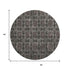 9' X 12' Gray And Charcoal Floral Medallion Washable Area Rug With UV Protection