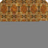 9' X 12' Rust Copper And Gold Floral Medallion Washable Area Rug With UV Protection