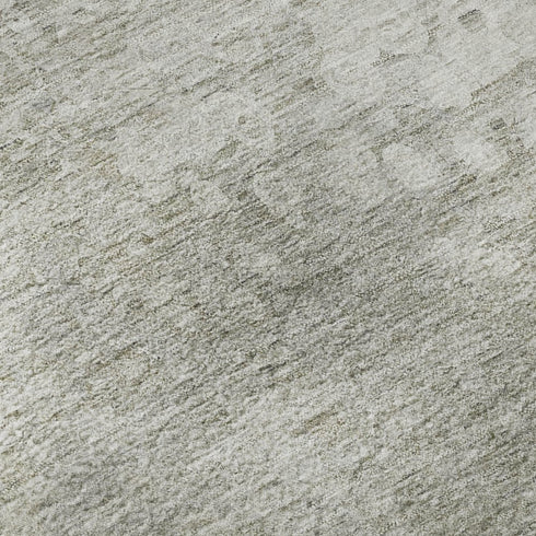 8' X 10' Beige And Ivory Abstract Washable Area Rug With UV Protection