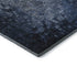5' X 8' Blue And Ivory Abstract Washable Area Rug With UV Protection