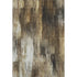 5' X 8' Chocolate Gray And Ivory Abstract Washable Area Rug With UV Protection