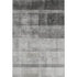 5' X 8' Gray And Ivory Abstract Washable Area Rug With UV Protection