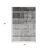 5' X 8' Gray And Ivory Abstract Washable Area Rug With UV Protection