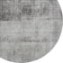 8' Gray And Ivory Abstract Washable Round Rug With UV Protection