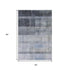 5' X 8' Navy Blue And Ivory Abstract Washable Area Rug With UV Protection
