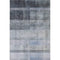 5' X 8' Navy Blue And Ivory Abstract Washable Area Rug With UV Protection