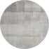 8' Taupe And Ivory Abstract Washable Round Rug With UV Protection