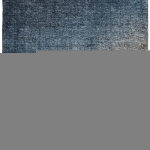 9' X 12' Navy Blue And Orange Ombre Washable Area Rug With UV Protection