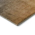 9' X 12' Navy Blue And Orange Ombre Washable Area Rug With UV Protection