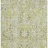 9' X 12' Fern Green And Ivory Oriental Washable Area Rug With UV Protection