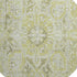 9' X 12' Fern Green And Ivory Oriental Washable Area Rug With UV Protection