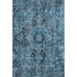 9' X 12' Blue And Ivory Oriental Washable Area Rug With UV Protection