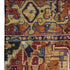 9' X 12' Rust Blue And Gold Oriental Washable Area Rug With UV Protection