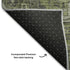 9' X 12' Green And Gray Medallion Distressed Washable Area Rug With UV Protection