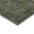 9' X 12' Green And Gray Medallion Distressed Washable Area Rug With UV Protection