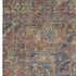 9' X 12' Red And Blue Medallion Distressed Washable Area Rug With UV Protection