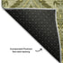 9' X 12' Green And Ivory Floral Washable Area Rug With UV Protection