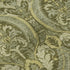 9' X 12' Green And Ivory Floral Washable Area Rug With UV Protection