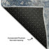 5' X 8' Blue And Ivory Abstract Washable Area Rug With UV Protection
