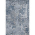 5' X 8' Blue And Ivory Abstract Washable Area Rug With UV Protection