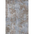 5' X 8' Brown And Ivory Abstract Washable Area Rug With UV Protection