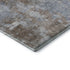 5' X 8' Brown And Ivory Abstract Washable Area Rug With UV Protection