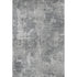 5' X 8' Gray And Ivory Abstract Washable Area Rug With UV Protection