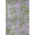 8' X 10' Green And Ivory Abstract Washable Area Rug With UV Protection