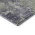 8' Purple And Ivory Abstract Washable Round Rug With UV Protection