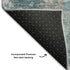 8' X 10' Teal And Ivory Abstract Washable Area Rug With UV Protection