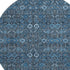 9' X 12' Blue And Ivory Tribal Washable Area Rug With UV Protection
