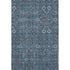 9' X 12' Blue And Ivory Tribal Washable Area Rug With UV Protection