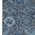 9' X 12' Blue And Ivory Tribal Washable Area Rug With UV Protection