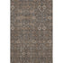 9' X 12' Chocolate And Gray Tribal Washable Area Rug With UV Protection