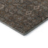 9' X 12' Chocolate And Gray Tribal Washable Area Rug With UV Protection
