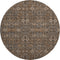 9' X 12' Chocolate And Gray Tribal Washable Area Rug With UV Protection