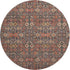 9' X 12' Red Gold And Gray Tribal Washable Area Rug With UV Protection