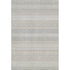 8' X 10' Ivory And Beige Striped Washable Area Rug With UV Protection