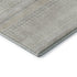 8' X 10' Ivory And Beige Striped Washable Area Rug With UV Protection