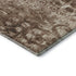 9' X 12' Chocolate And Beige Ikat Washable Area Rug With UV Protection