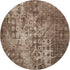 9' X 12' Chocolate And Beige Ikat Washable Area Rug With UV Protection
