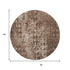 9' X 12' Chocolate And Beige Ikat Washable Area Rug With UV Protection